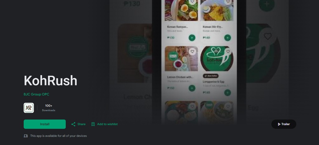 KohRush app — Download on Google Play